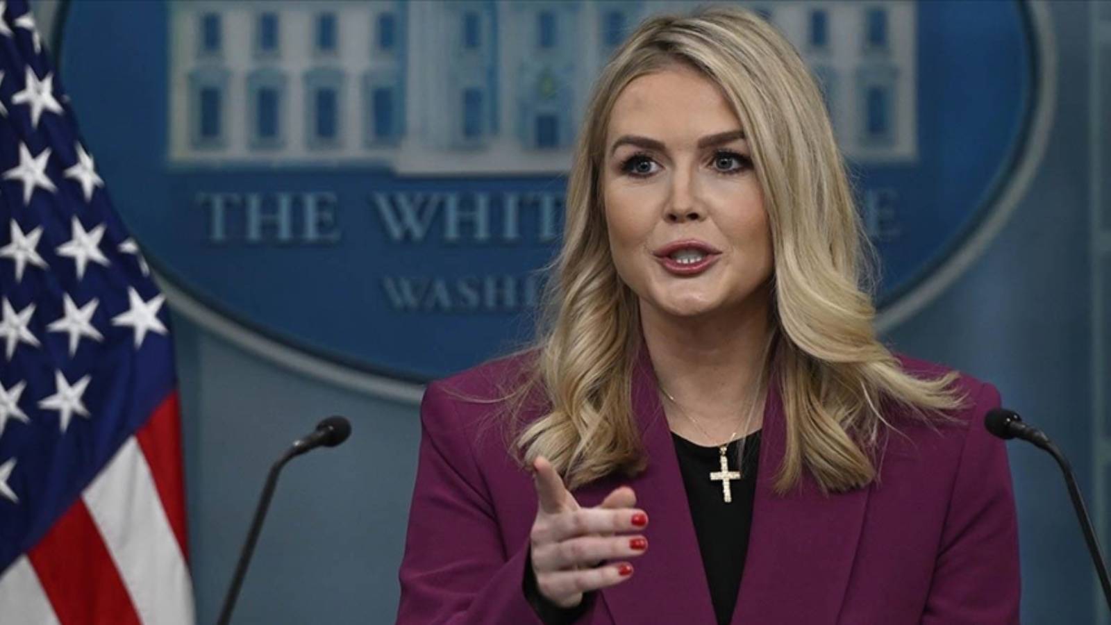 beyaz saray sozcusu karoline leavittten annen secti aciklamasi o muhabir trumpa saldiran solcu bir aktivist 8PwIVl8t.jpg